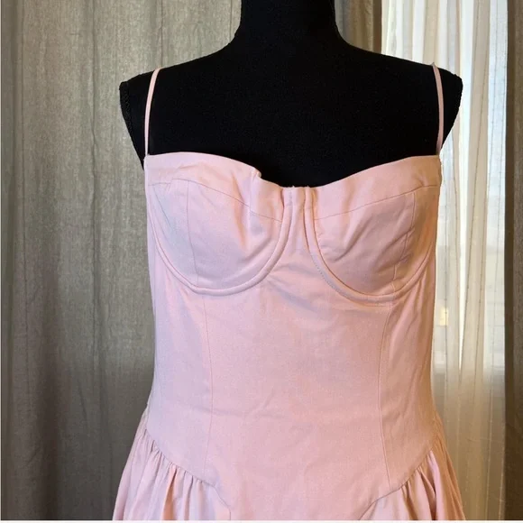 House of CB "Samaria" Ballerina
Pink Twill Corset Midi Dress/Size XL US 10-12 L+ - Picture 2 of 8